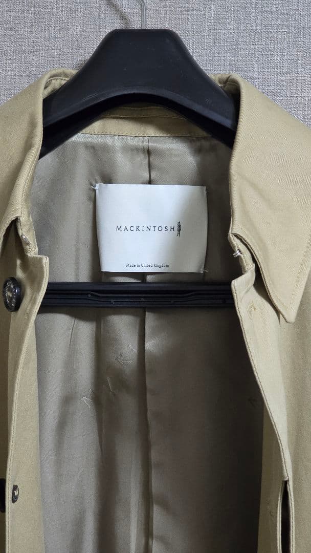 【美品】MACKINTOSH ギャバジンステンカラー　定価10万円