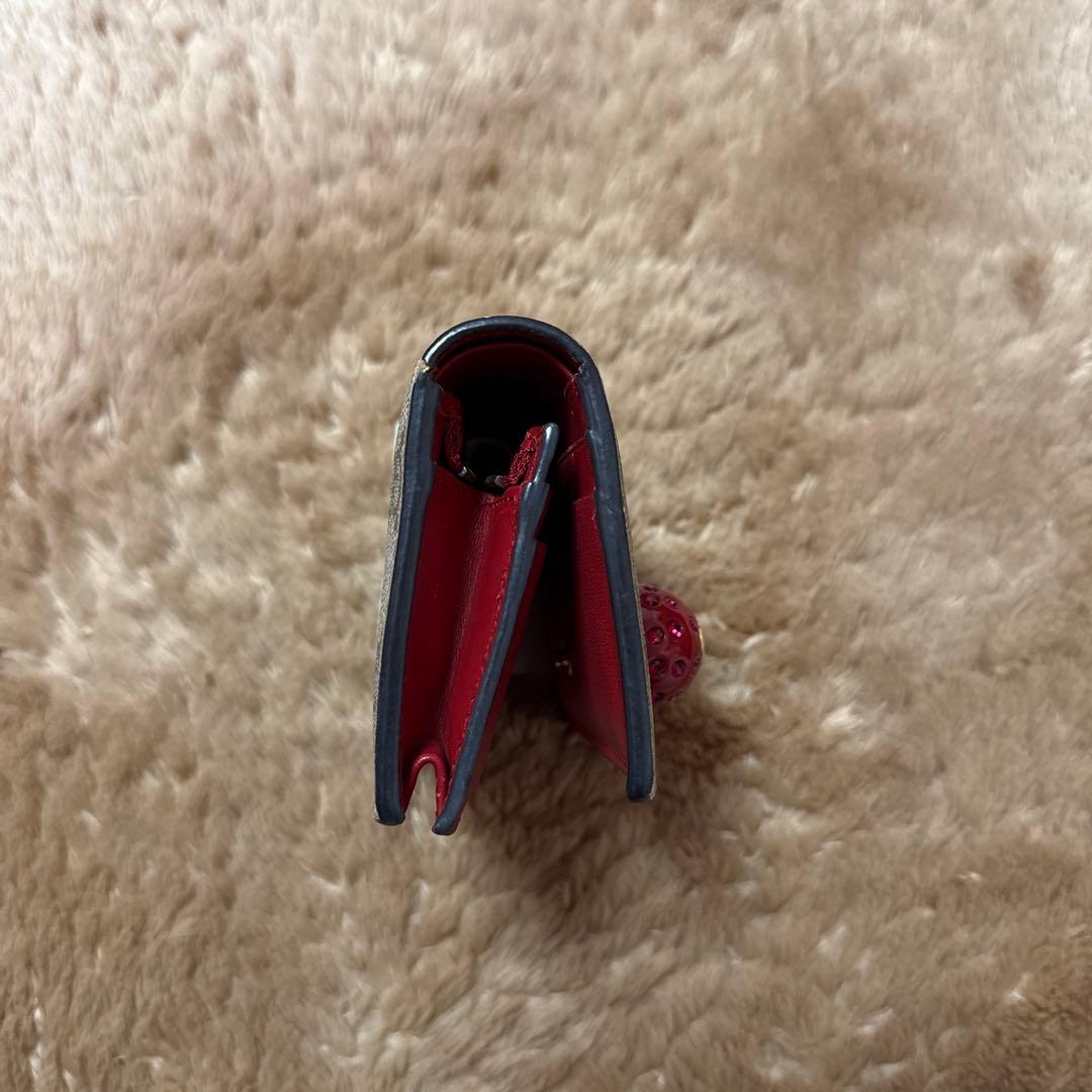 GUCCI 二つ折り財布 さくらんぼ チェリー