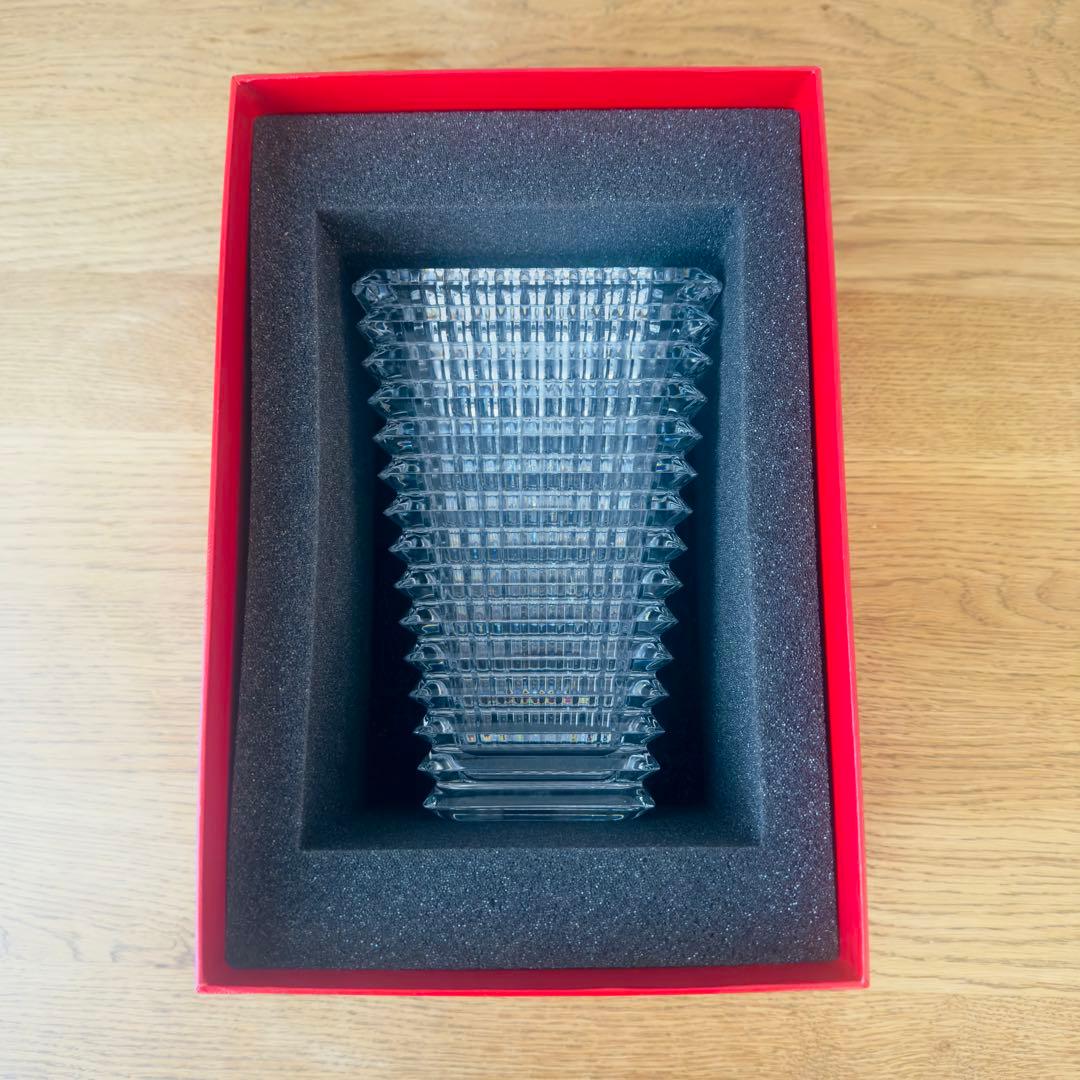 新品未使用品◆【バカラ／Baccarat 】アイ ベース スクウェア 花瓶／S