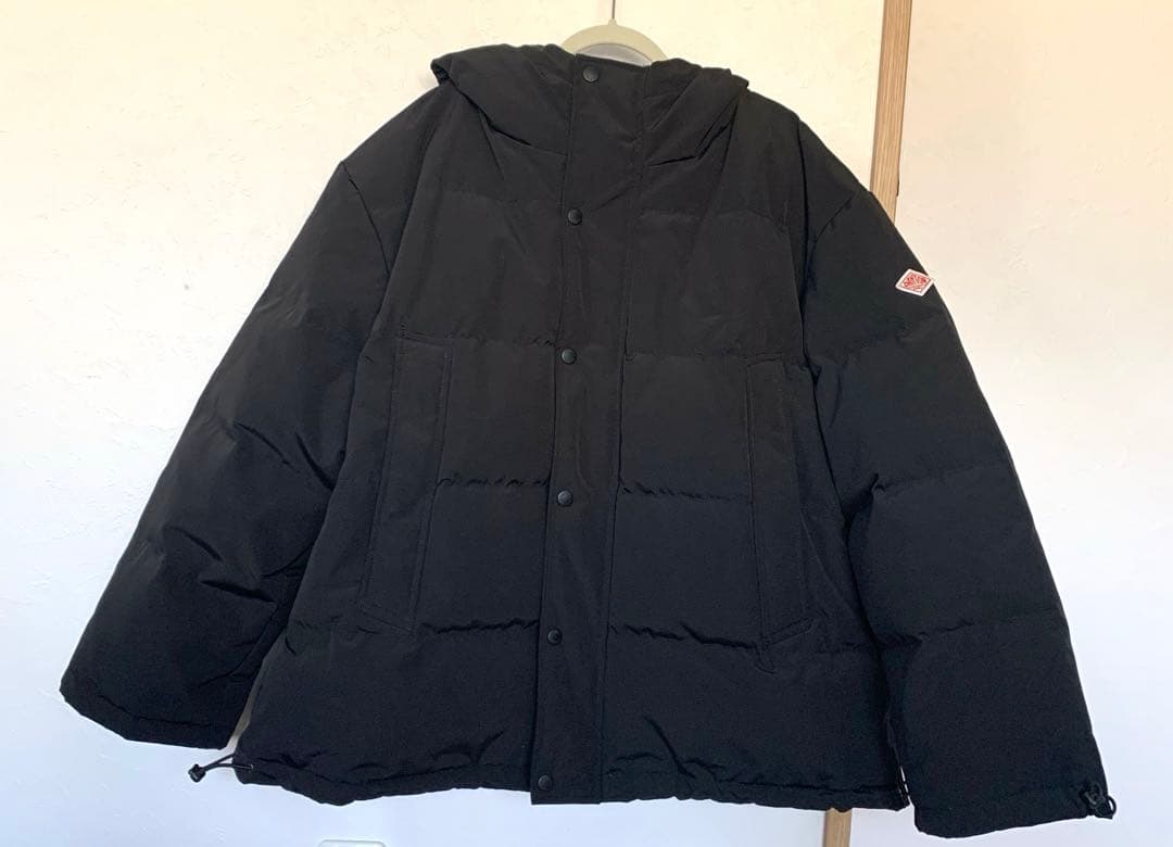 DANTON/ダントンT/C SHORT ダウンコートブラックジャケットS