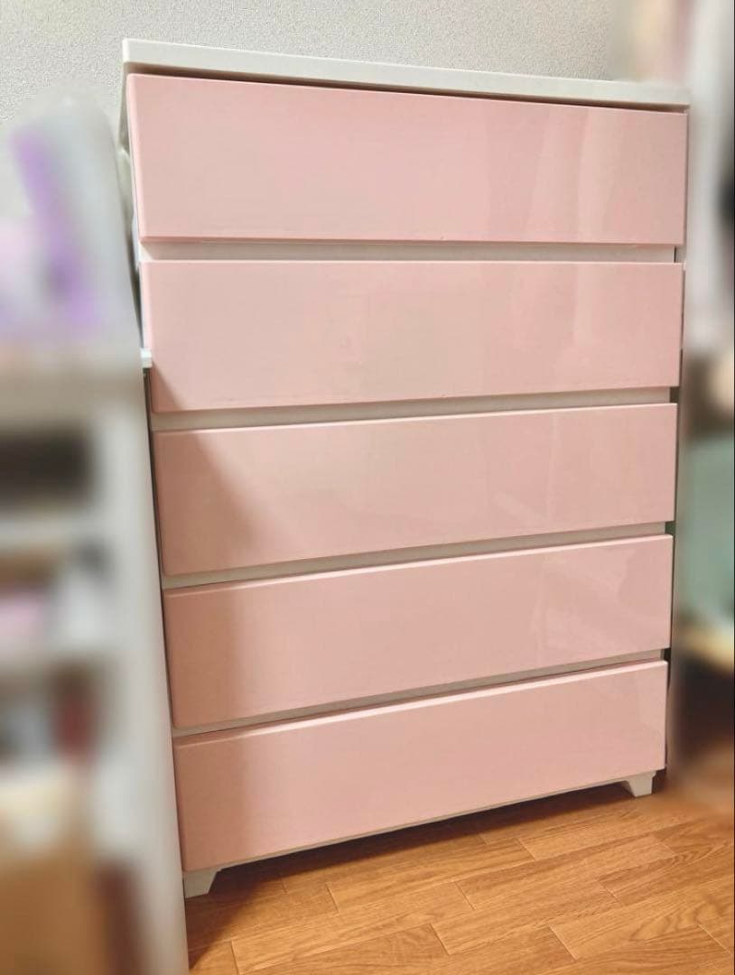 衣装ケース　たんす　チェスト　ピンク