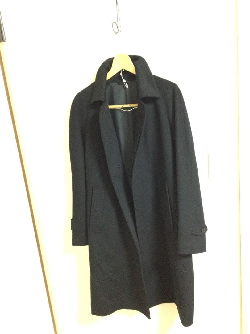 カシミヤ100% メンズ　ステンカラーコート　五大陸 カシミア