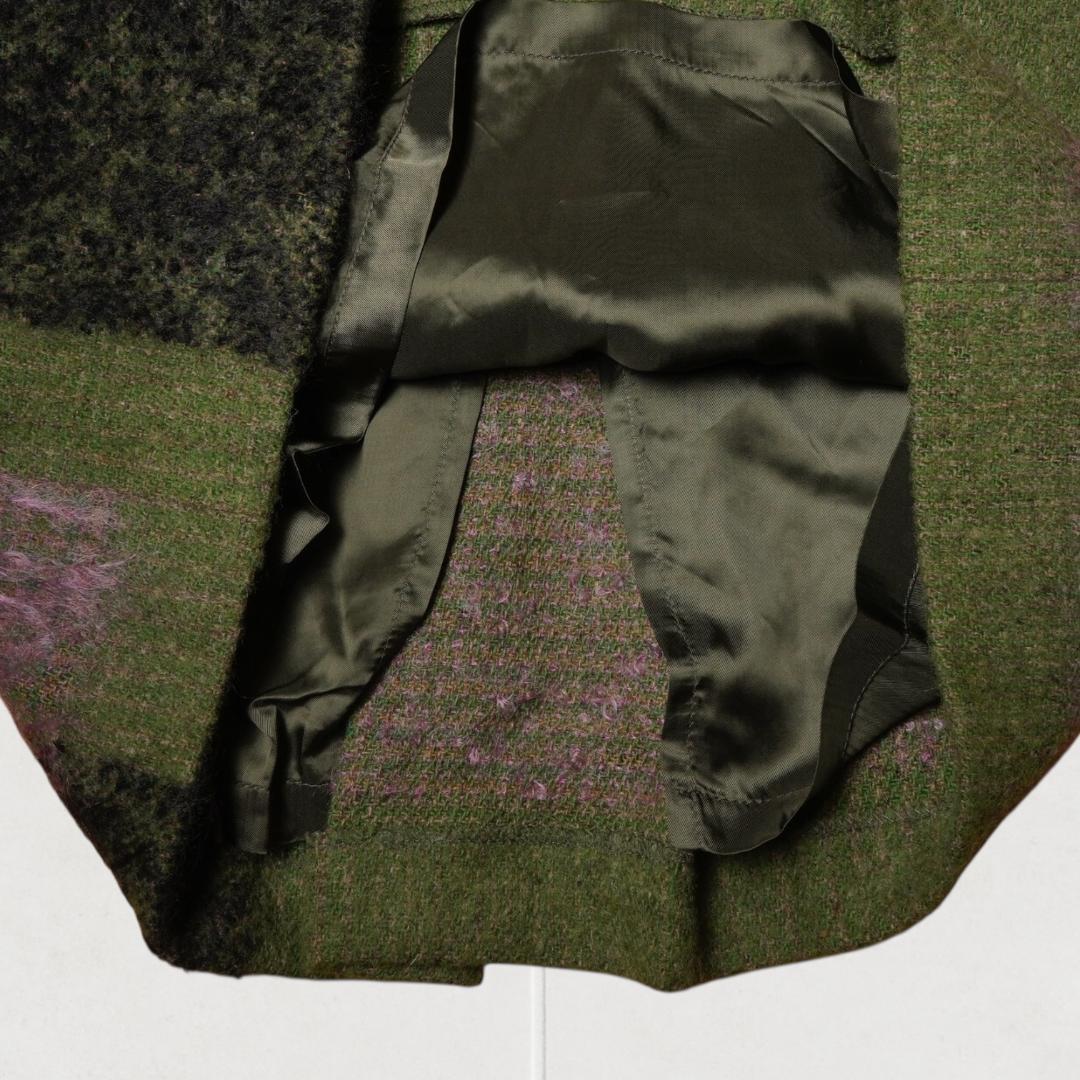 #J1464@ Dries Van Noten モヘヤ混 タイトスカート 38