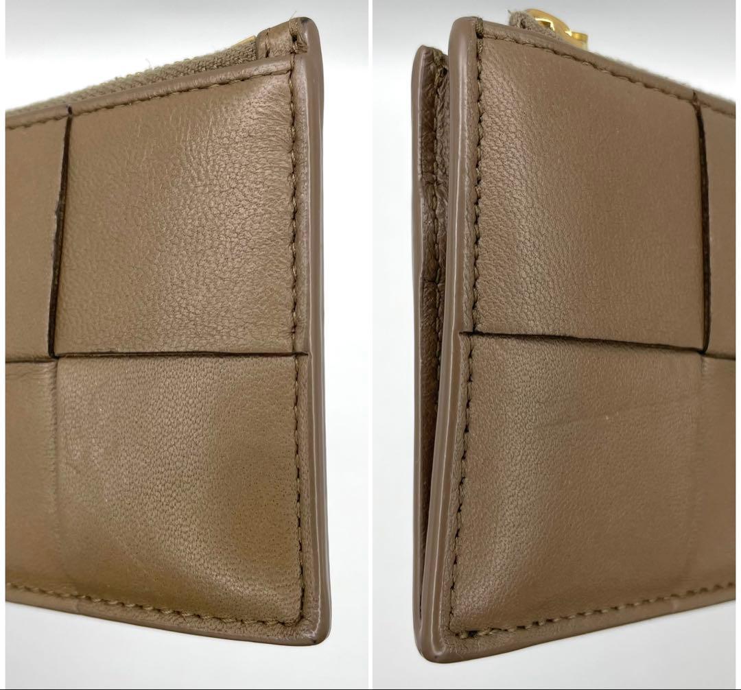 良品◇現行 ボッテガヴェネタ ケース キーリング付 ブラウン カードケース