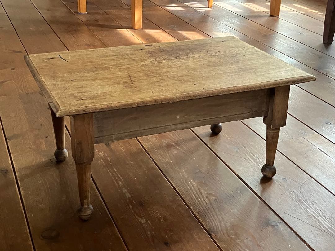 b*p様 文机 引き出し(2杯付き) アンティーク ろくろ足 ちゃぶ台 古家具