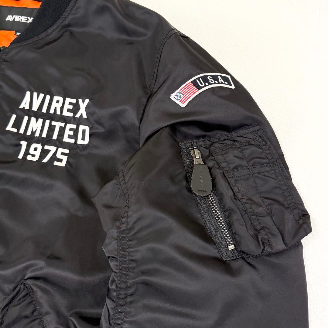 アヴィレックス MA-1 フライトジャケット トムキャット ブラック 2XL