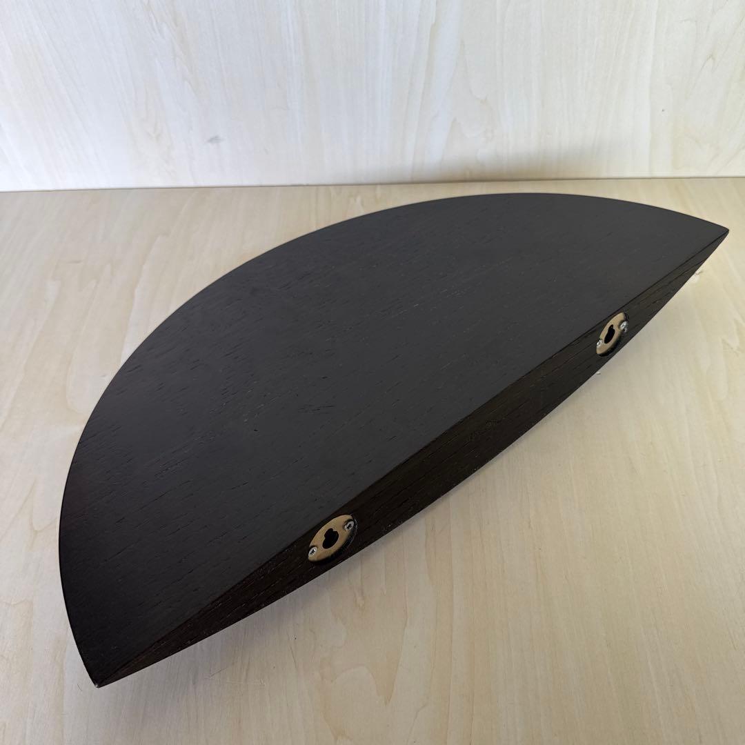 menu ダークブラウン 半月型木製ラック　Lサイズ