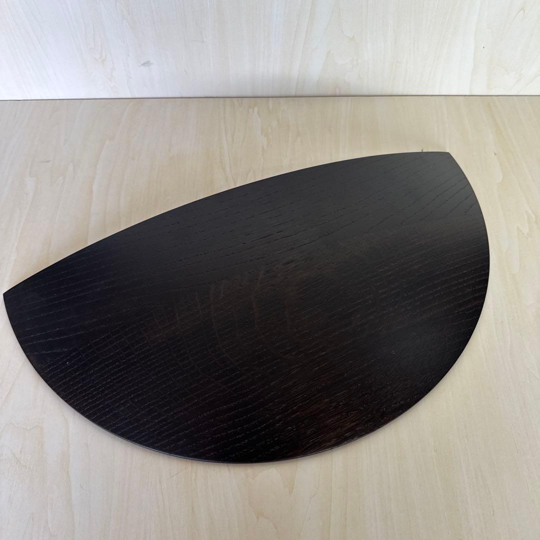 menu ダークブラウン 半月型木製ラック　Lサイズ