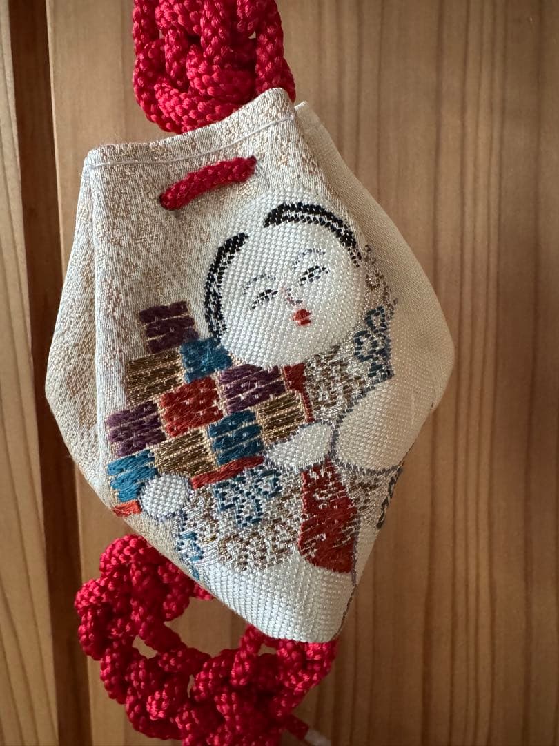 詞梨勒　吊るし飾り　童子柄