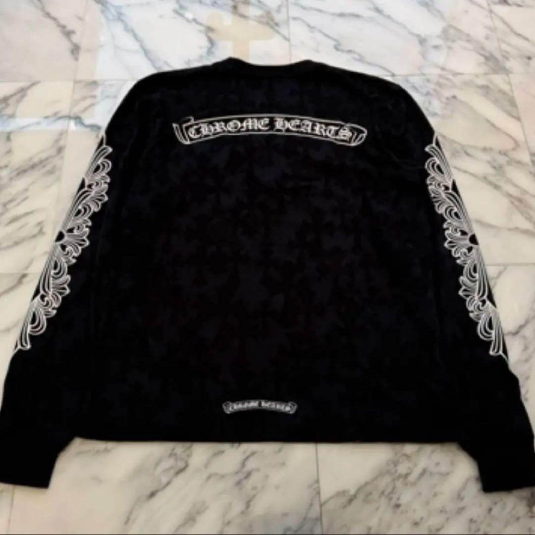 マ*ロ様 クロムハーツ グレイブヤードセメタリークロスロングスリーブ　Lサイズ