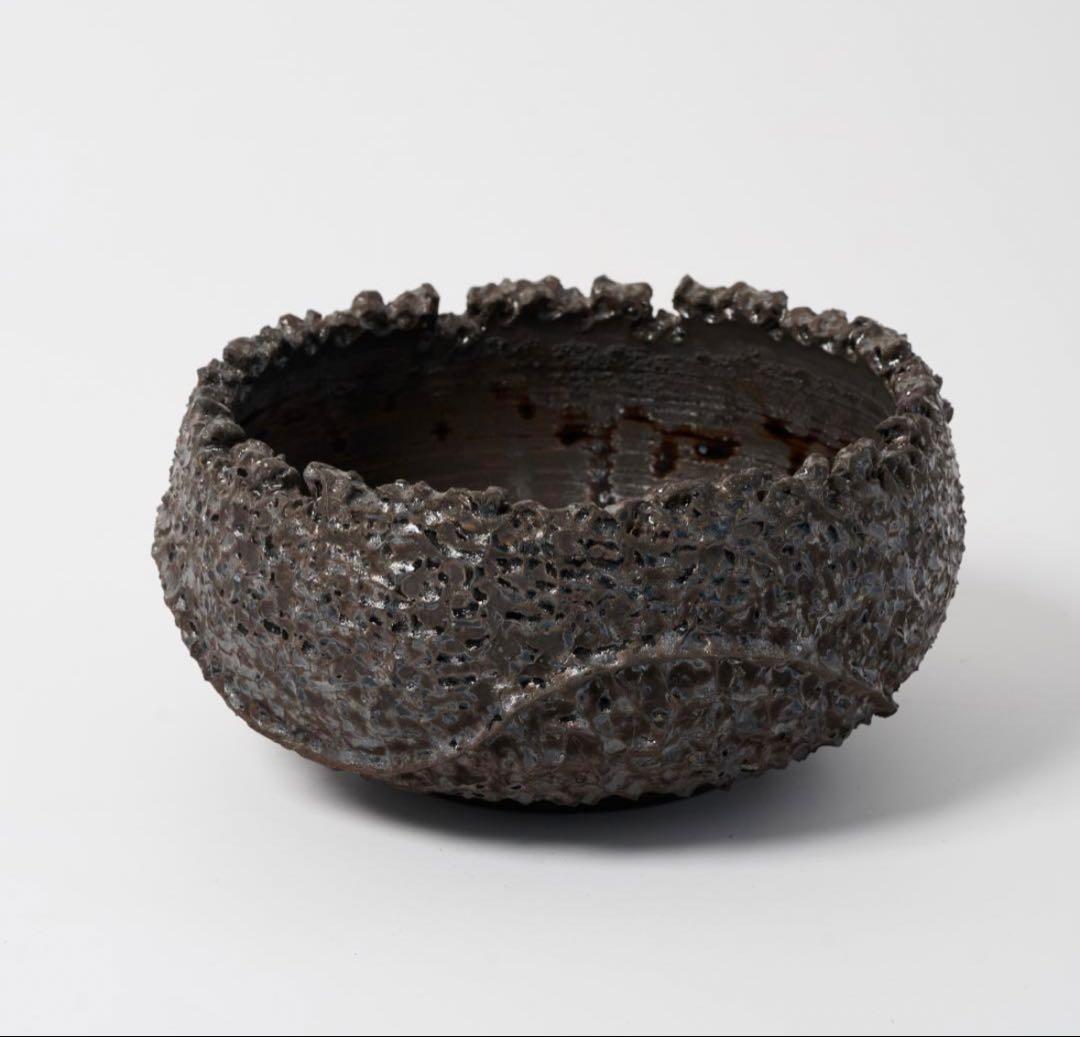 希少 RAW LIFE FACTORY RLF 鬼嫁 (大) 窯変 真黑 植物鉢