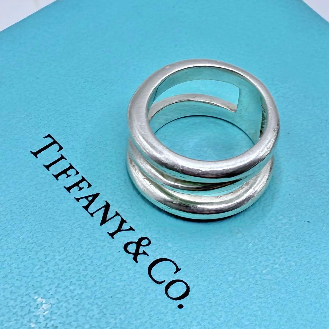 ティファニー　9号　オープン　ダイアゴナル　リング　シルバー925　指輪