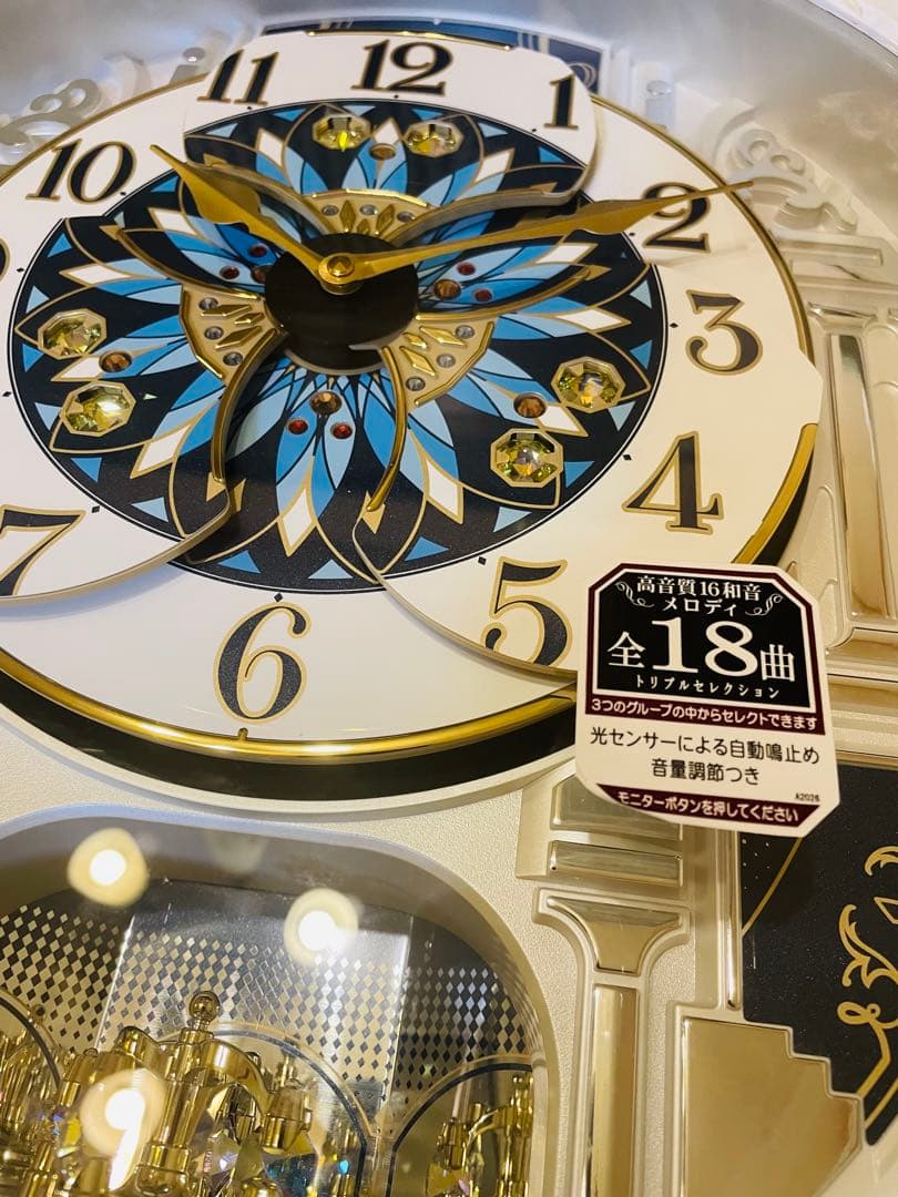 ★5分間使用超美品★セイコー RE604A からくり時計 ウェーブシンフォニー