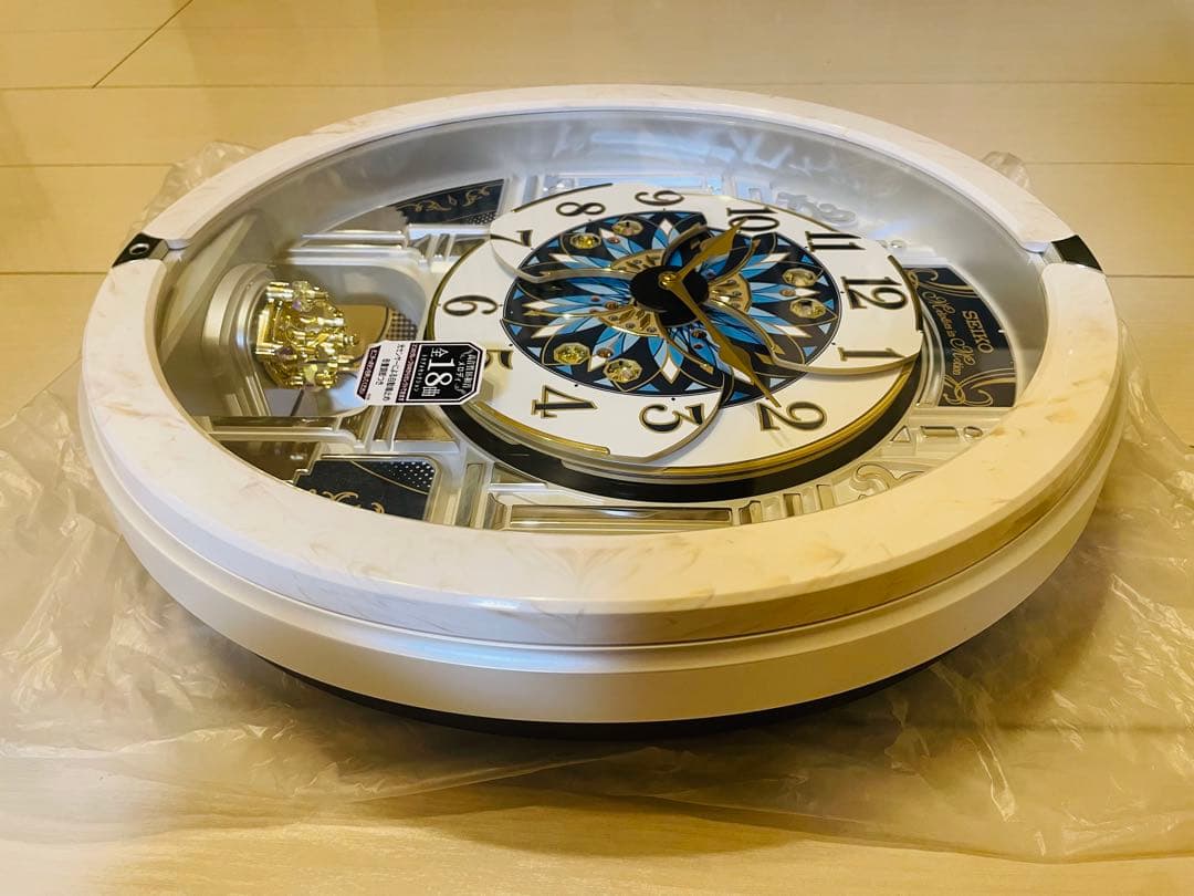 ★5分間使用超美品★セイコー RE604A からくり時計 ウェーブシンフォニー