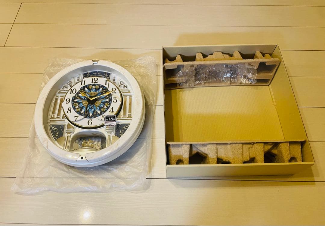 ★5分間使用超美品★セイコー RE604A からくり時計 ウェーブシンフォニー