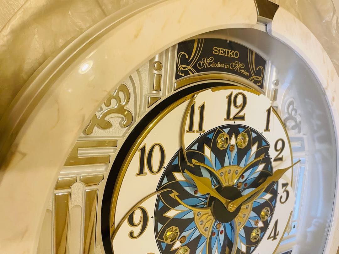 ★5分間使用超美品★セイコー RE604A からくり時計 ウェーブシンフォニー