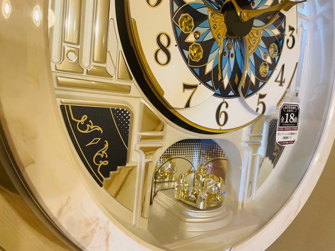 ★5分間使用超美品★セイコー RE604A からくり時計 ウェーブシンフォニー