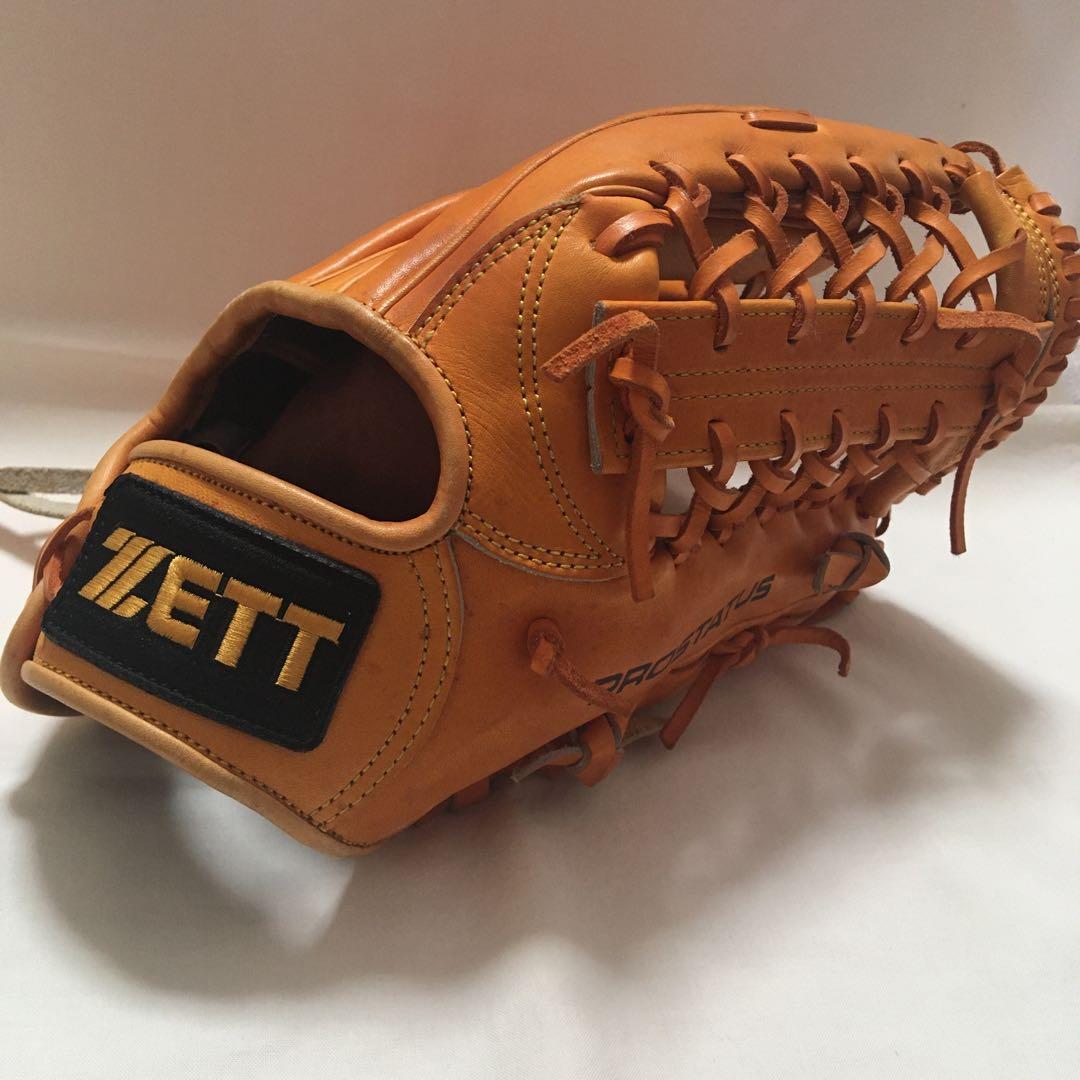 日本製　ZETT 硬式外野手用グローブ　プロステイタス　高校野球対応モデル