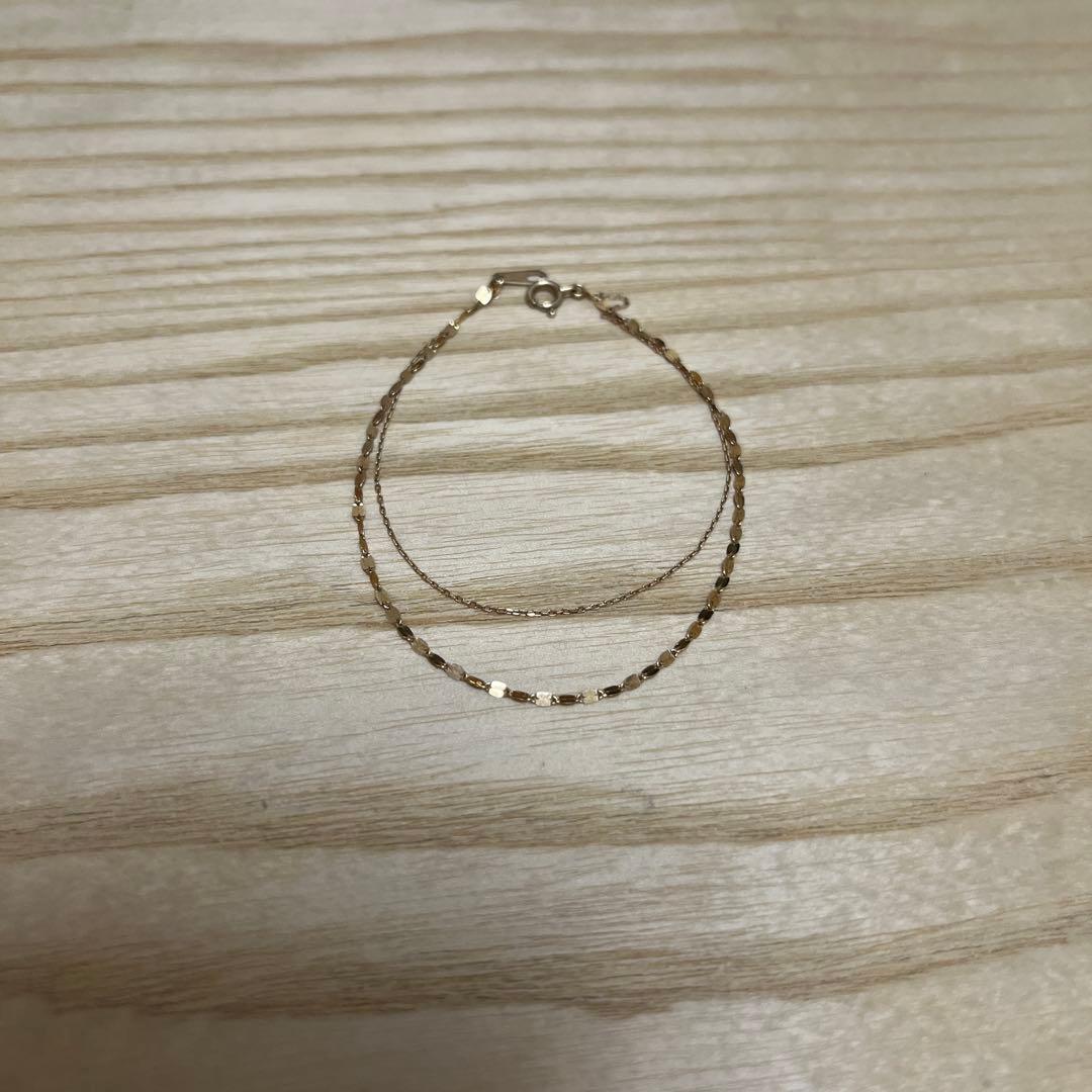 L&Co. k10ゴールドチェーンブレスレット