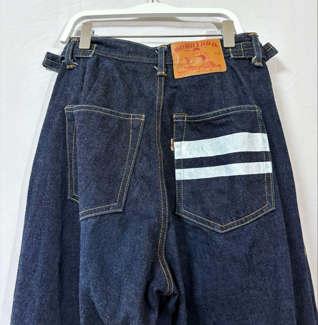 桃太郎ジーンズ ワイドデニムパンツ