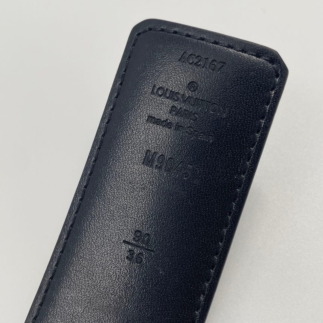 【✨美品】 ルイヴィトン ベルト サンチュール エクリプス LVイニシャル ロゴ