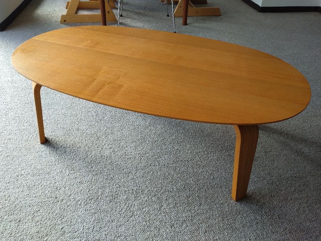 【美品】MUJI無印良品 タモ材こたつ110cm布団セット/ローテーブル机/座卓