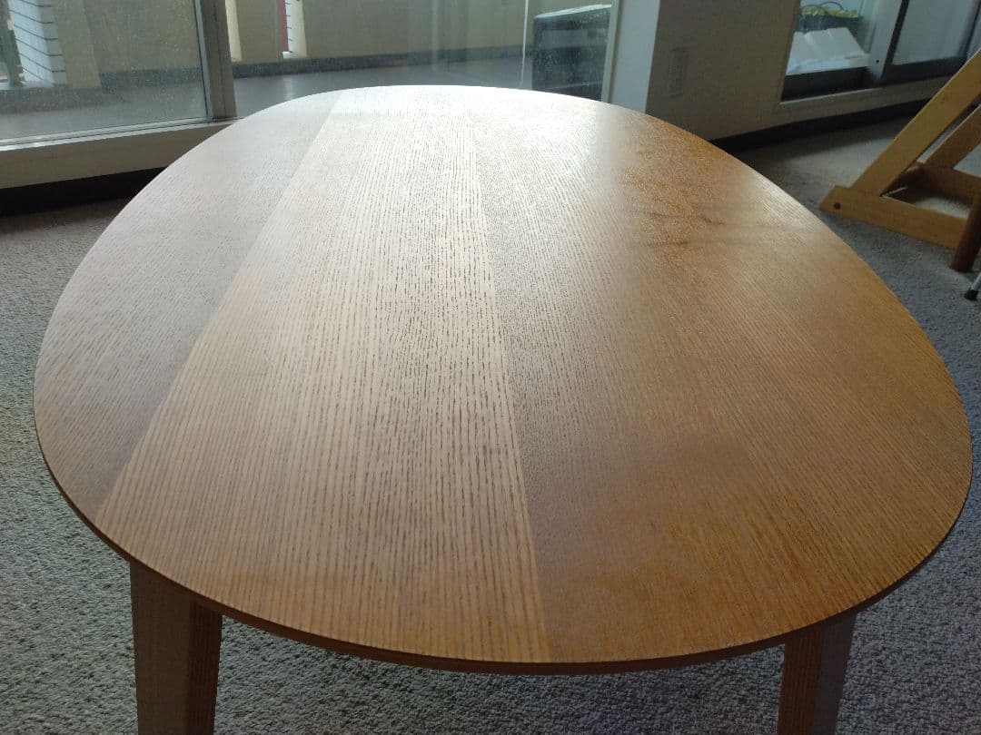 【美品】MUJI無印良品 タモ材こたつ110cm布団セット/ローテーブル机/座卓