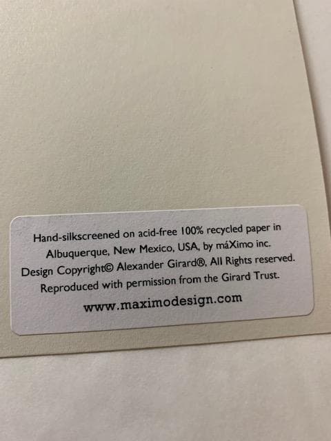 額装品/アレクサンダー・ジラード 1968 アートポスター シルクスクリーン