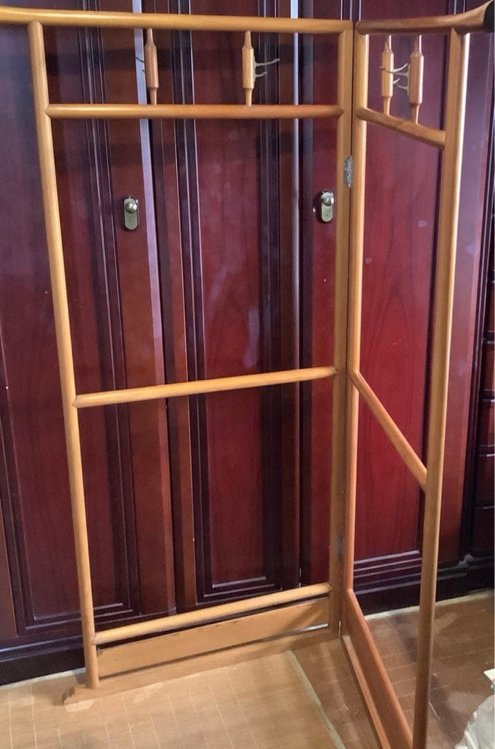 レトロ　衣桁　衣紋　折りたたみ　着物掛け