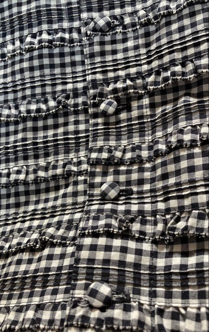 マ*ア様 kaneko isao チェック柄半袖フレアワンピース　未使用品　定価