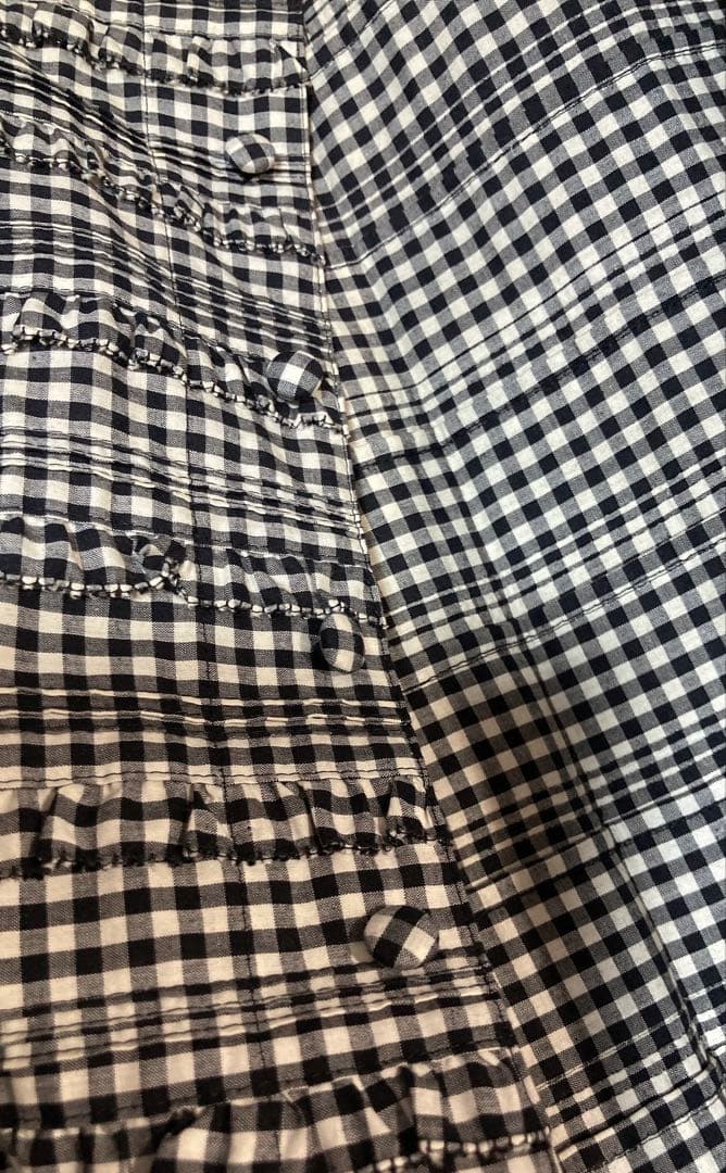 マ*ア様 kaneko isao チェック柄半袖フレアワンピース　未使用品　定価