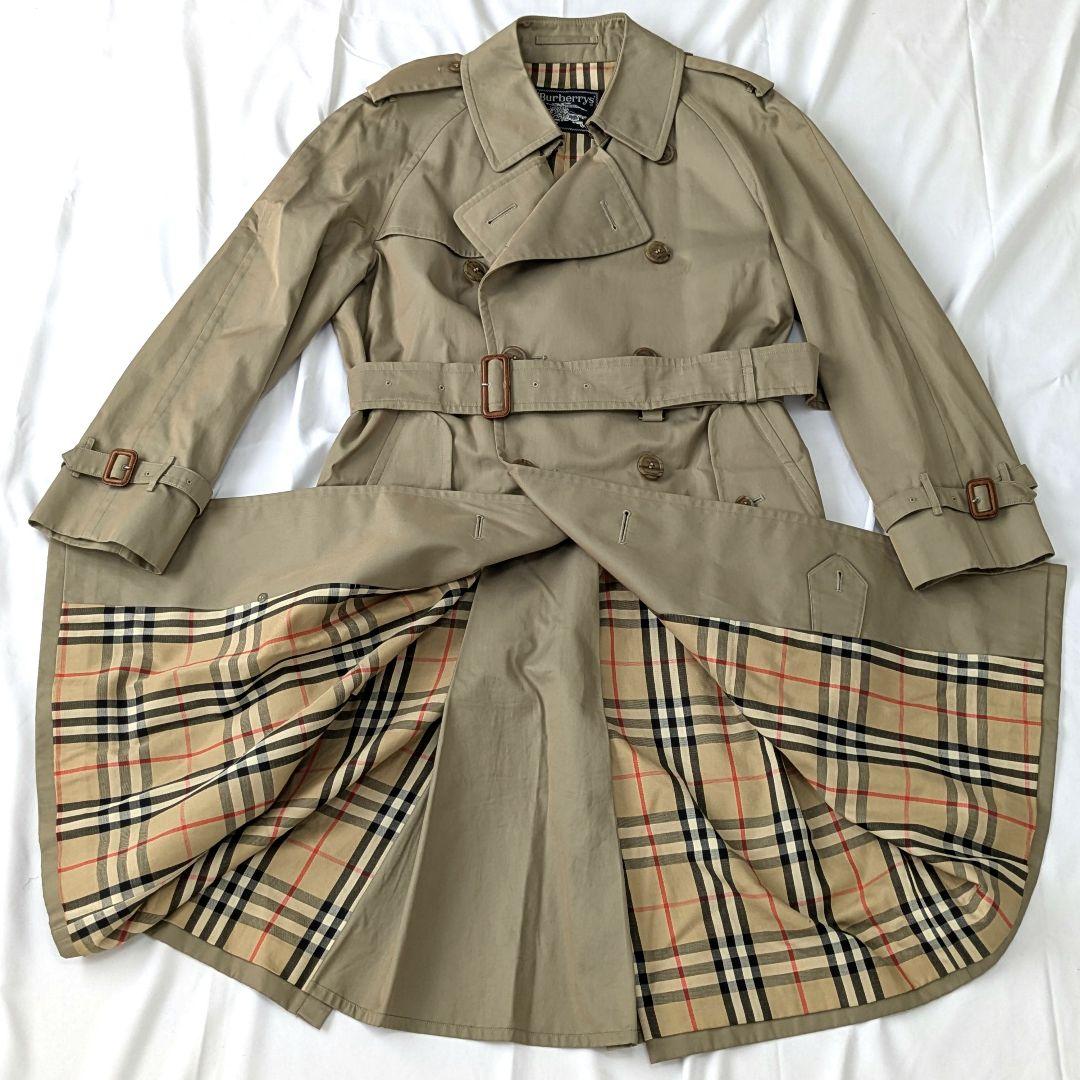 mame様リクエスト　90s バーバリー　トレンチコート　ベージュ　ノバチェック