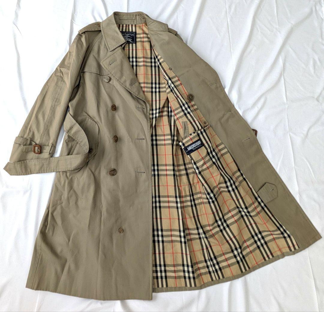 mame様リクエスト　90s バーバリー　トレンチコート　ベージュ　ノバチェック
