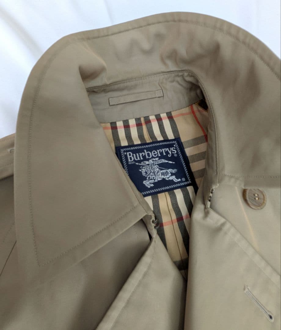 mame様リクエスト　90s バーバリー　トレンチコート　ベージュ　ノバチェック