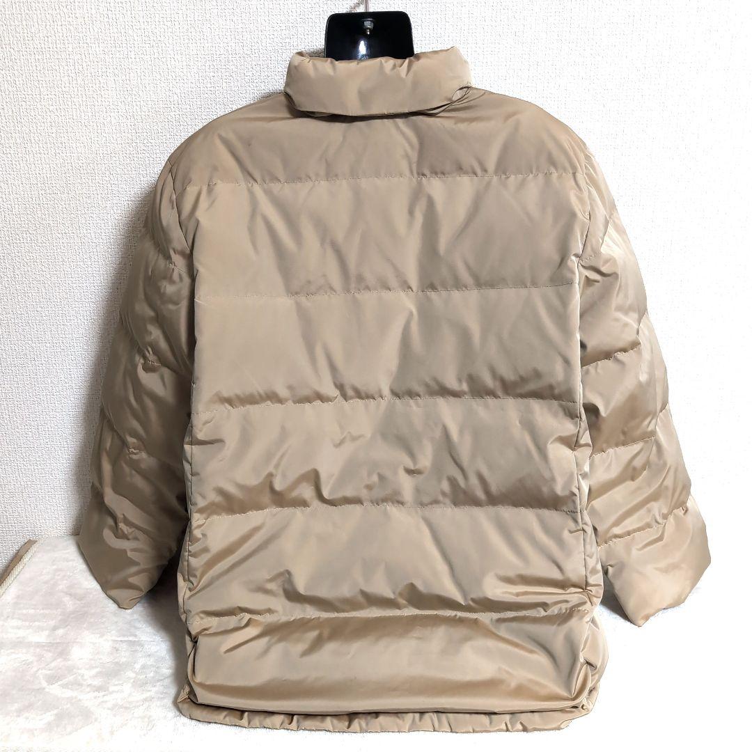 eu12 BURBERRY ベージュ ダウンジャケット　ノバチェック XL相当