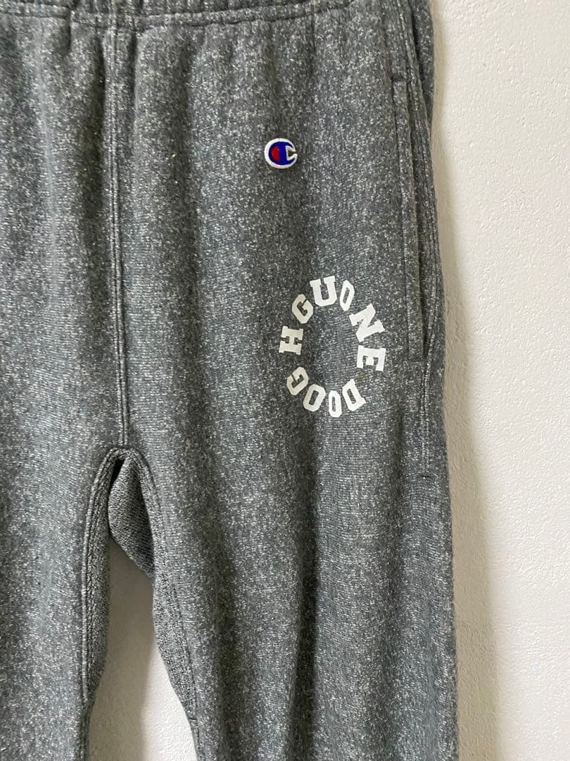 グッドイナフ×チャンピオン/リヴァースウィーブ霜降りグレーセットアップ　M