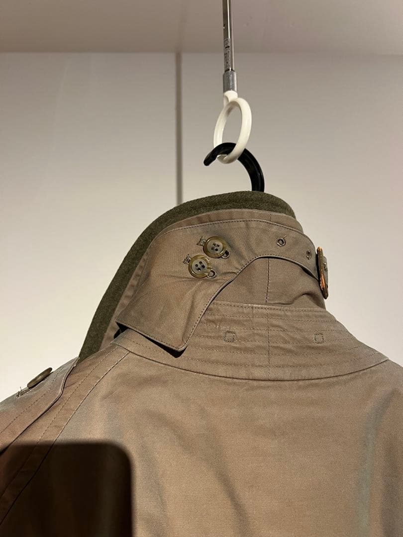 ★年始SALE★【超希少】80s Burberry Trench21 玉虫一枚袖