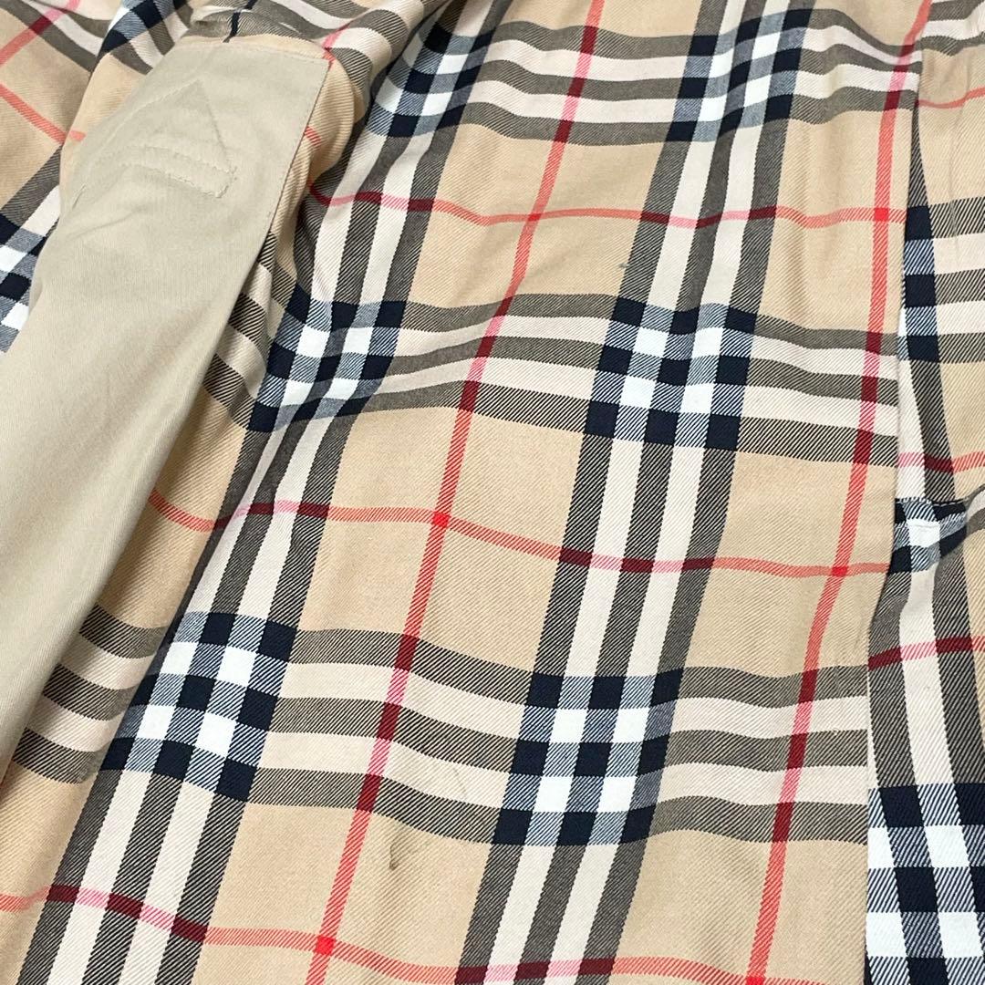 美品 BURBERRY バーバリー トレンチコート ベルト ノバチェック 90年