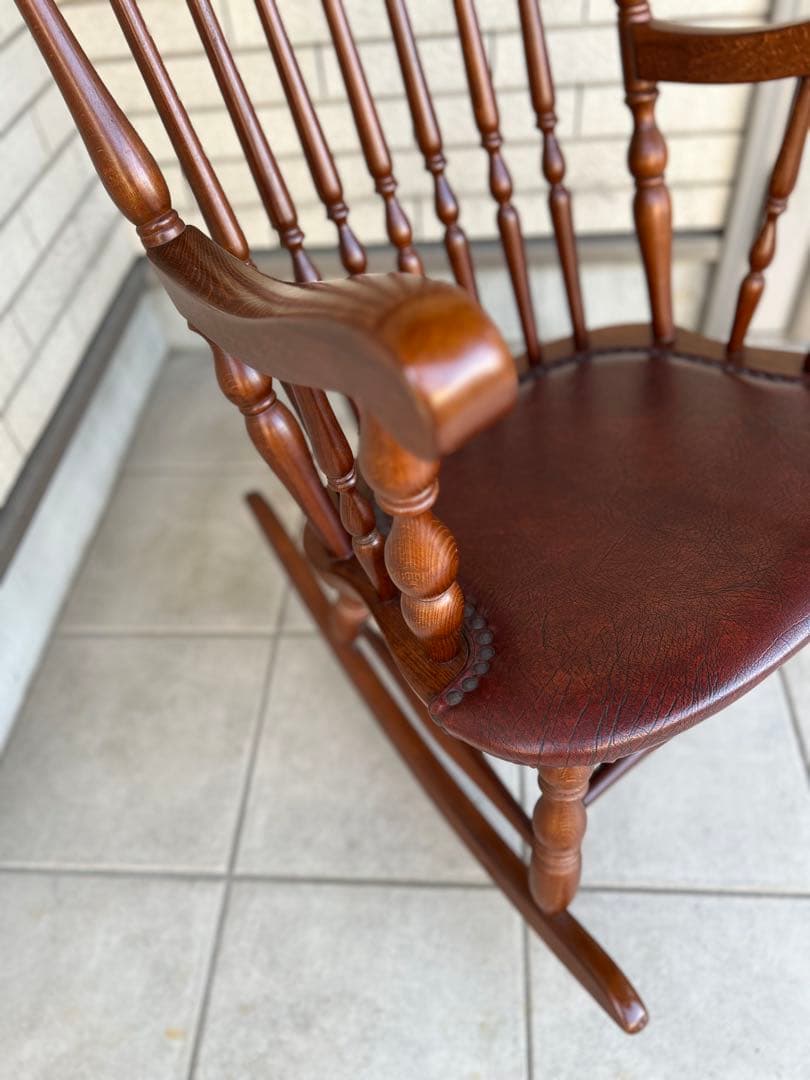 ✨極美品　WINS太平✨ロッキングチェア　アンティーク　レトロ　キツツキマーク