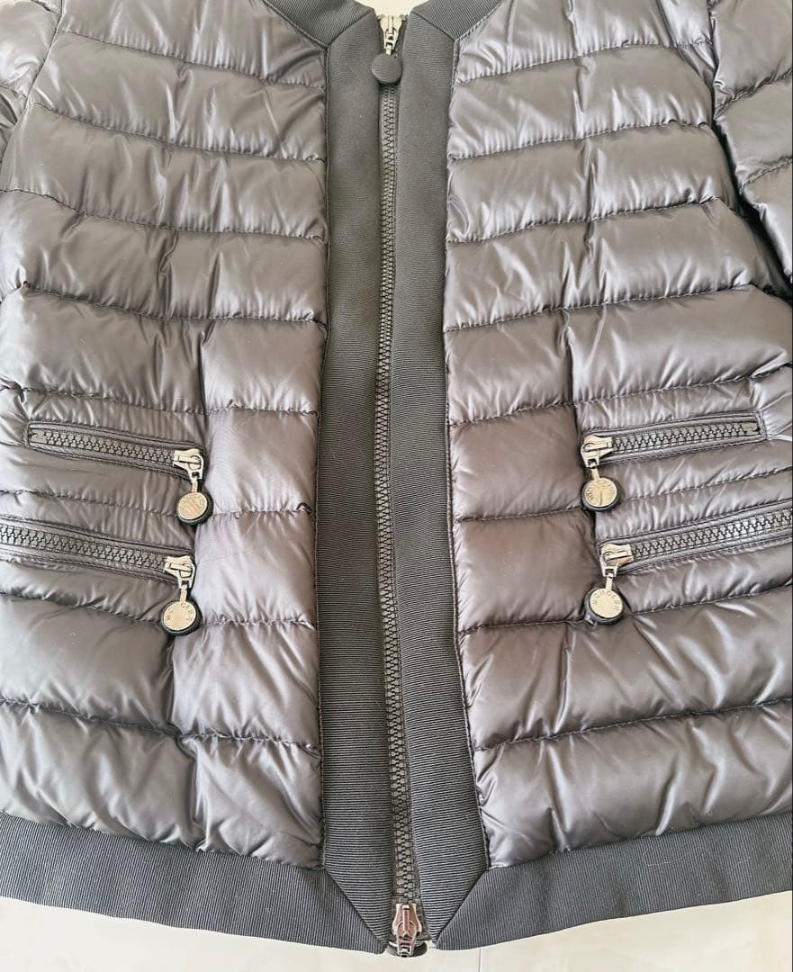 MONCLER モンクレール ノーカラー ダウンジャケット 黒 2