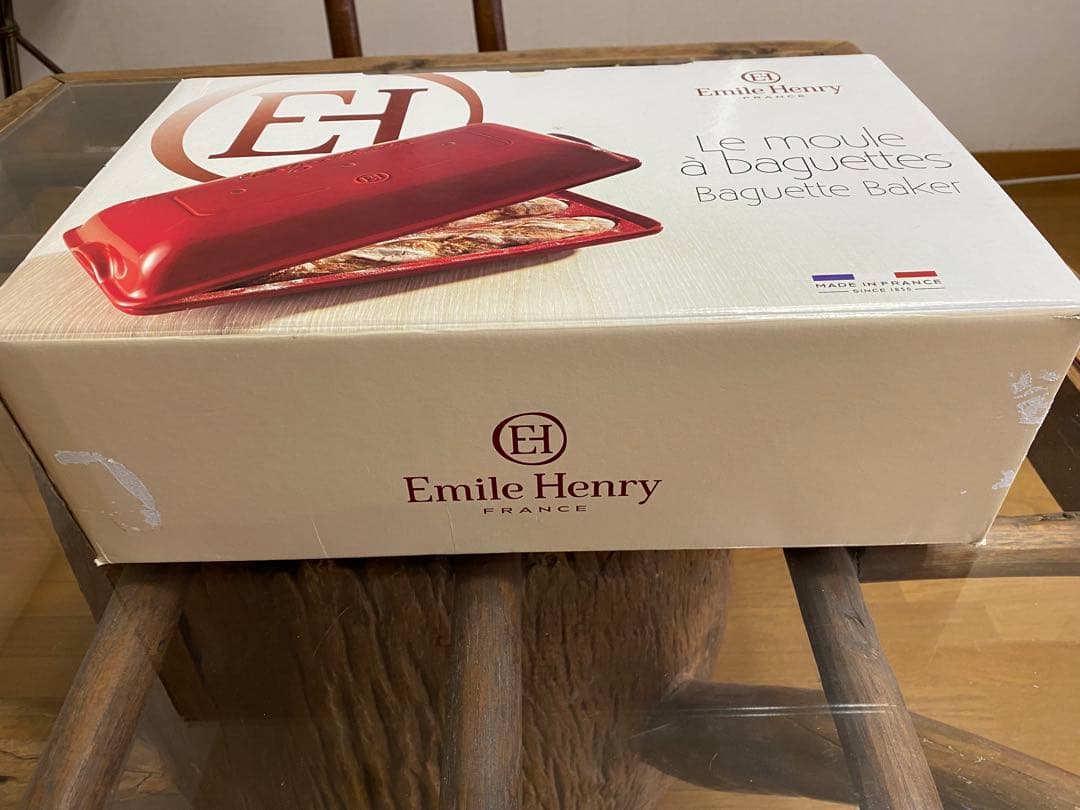 Emile Henry エミール・アンリ パン焼き器 バゲットベイカー 3本焼き
