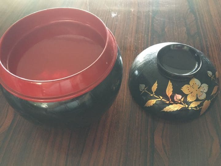 未使用　　瓢形弁当　五客　共桐箱付き