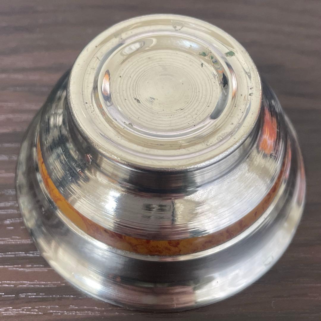 モンゴル教育局の刻印がある銀盃　シルバーボウル