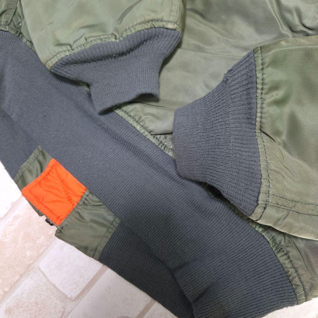 USA製 80s アルファインダストリーズ MA-1 カーキ M