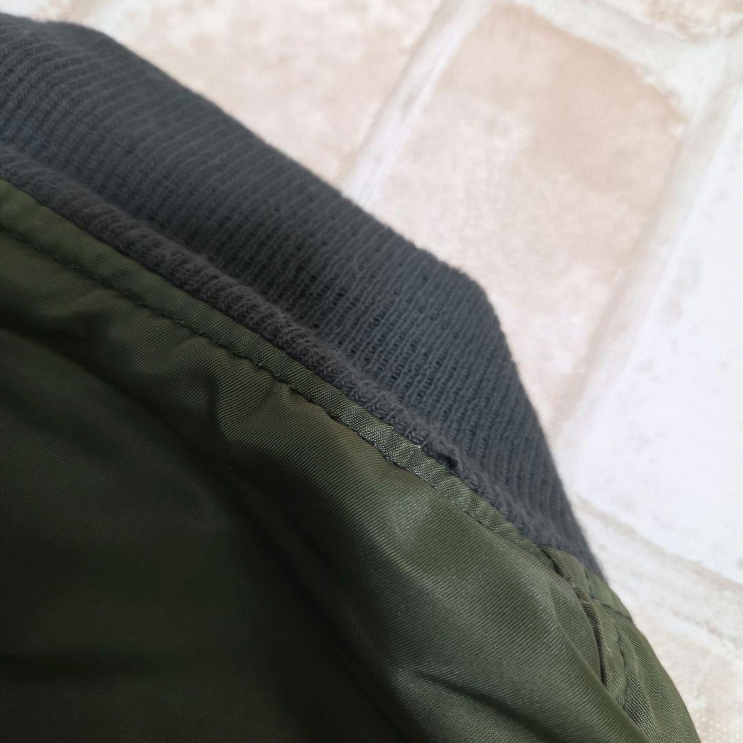 USA製 80s アルファインダストリーズ MA-1 カーキ M