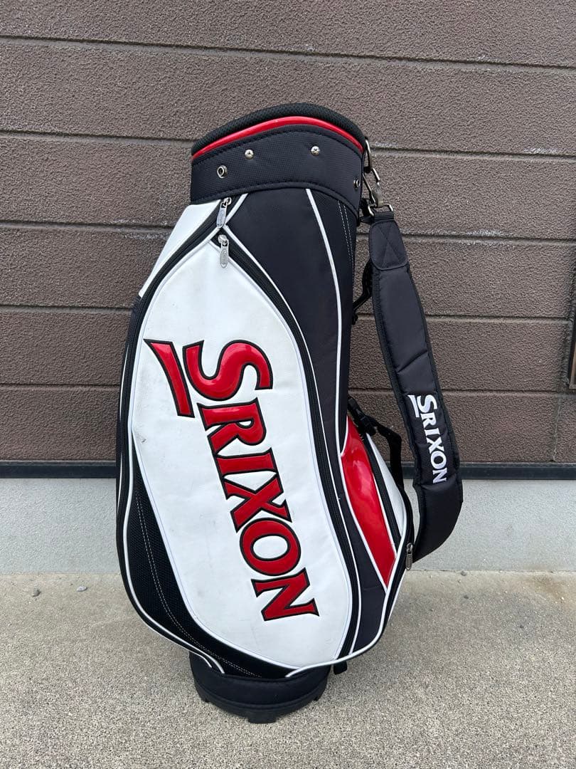 Srixon キャディバッグ 黒/白/赤
