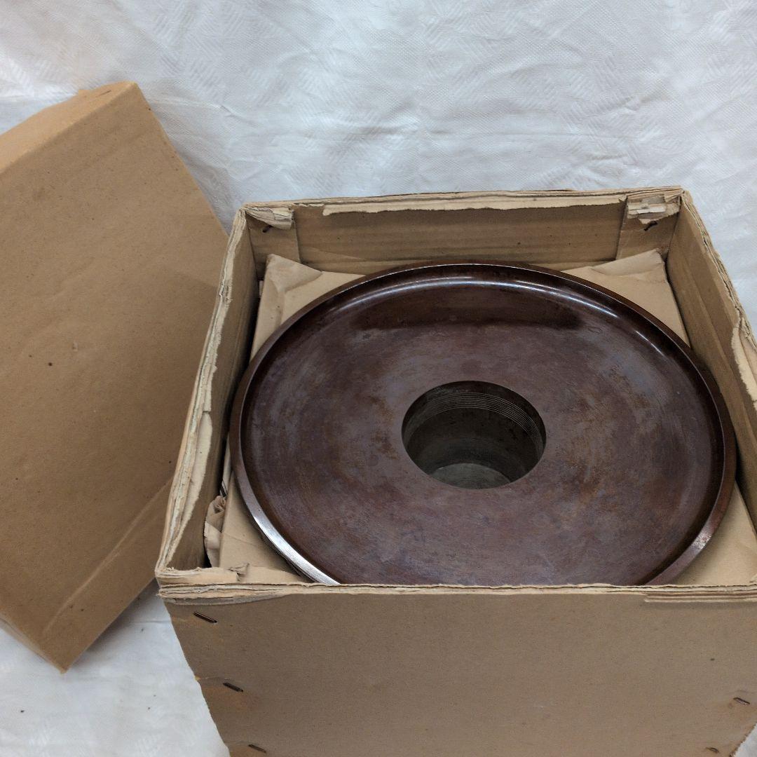 花銅器☆ 唐草透かし　薄端 焼型　唐銅　銅器　花生　薄端