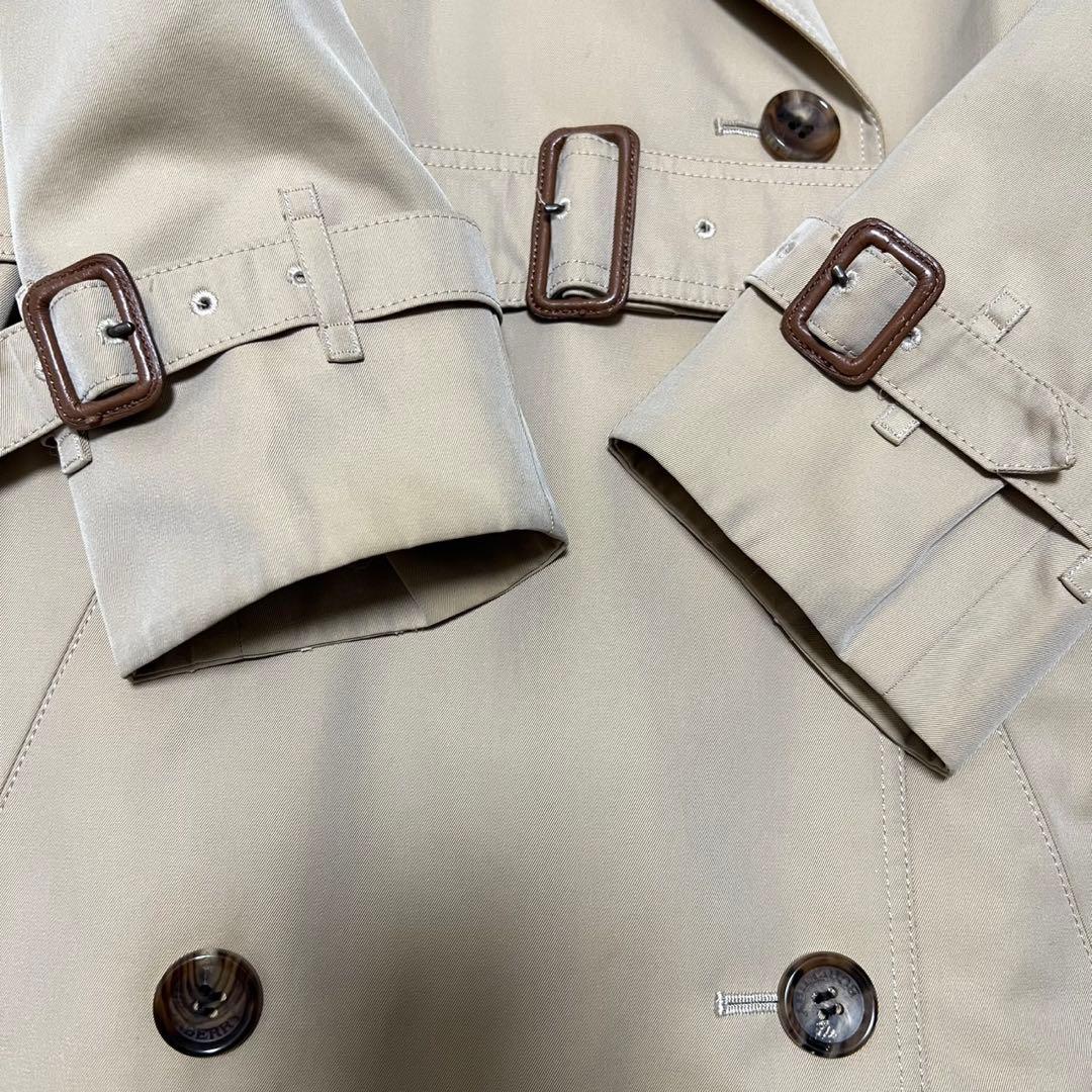 バーバリーロンドン　トレンチコート　ライナー付き　ロング丈　裏地チェック　38