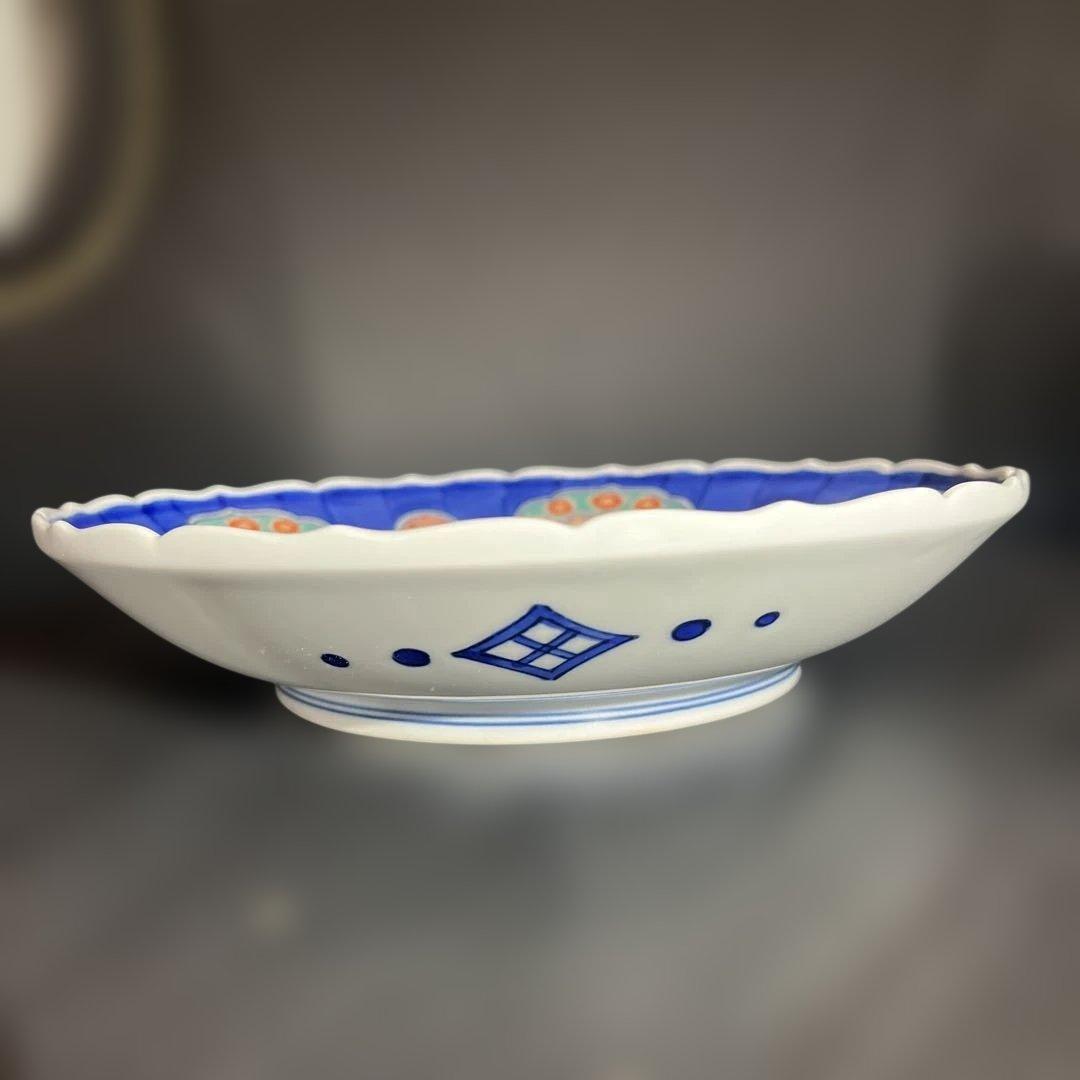 特選有田焼 幸楽窯 伊万里絵付平鉢 2枚入 新品元箱