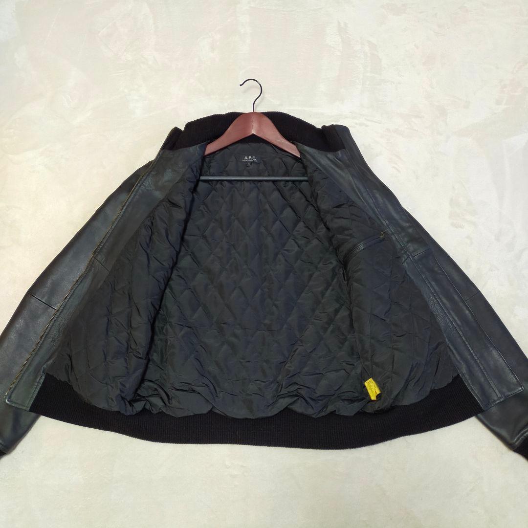 A.P.C.　羊革　レザージャケット　ライダースジャケット